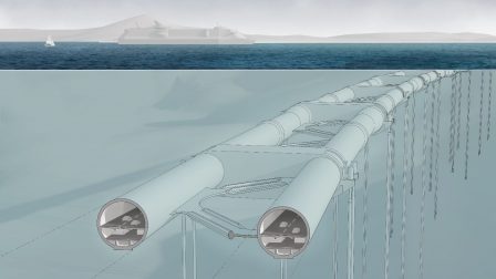 Víz alatt lebegő alagút épül Norvégiában