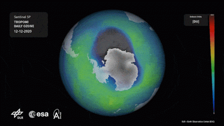Rekordméretű, 18 000 000 négyzetkilométeres az ózonlyuk a Déli-sark felett