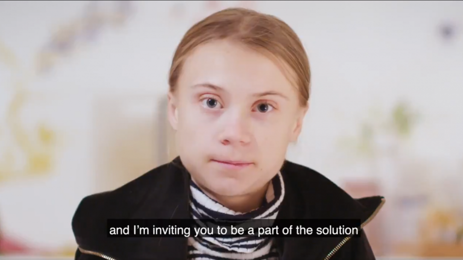 Mi, az emberek vagyunk a remény – Greta Thunberg videoüzenete