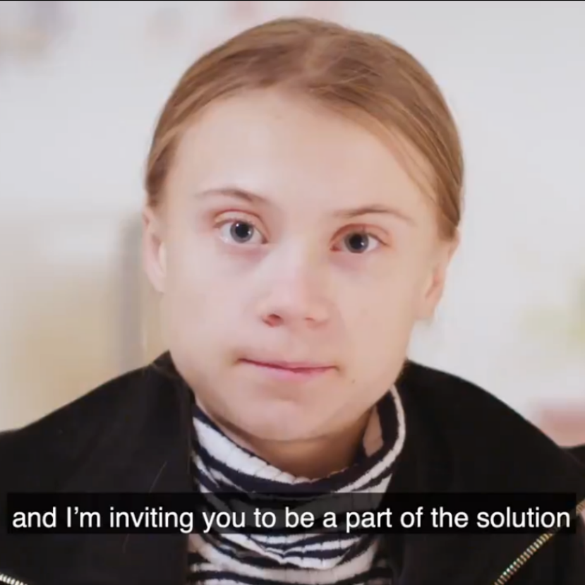 Mi, az emberek vagyunk a remény – Greta Thunberg videoüzenete