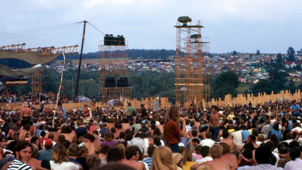 Woodstock, hippi tömeg