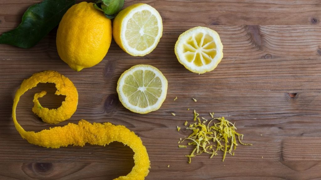 citrom, citromhéj és citromhéj reszelék