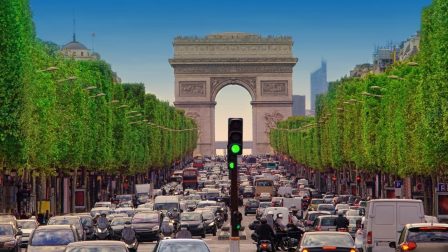 Párizs nagy részén erősen belassítják a forgalmat