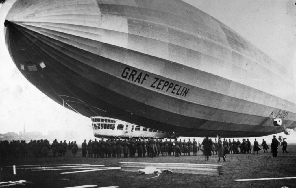 a Graf Zeppelin léghajó Budapesten
