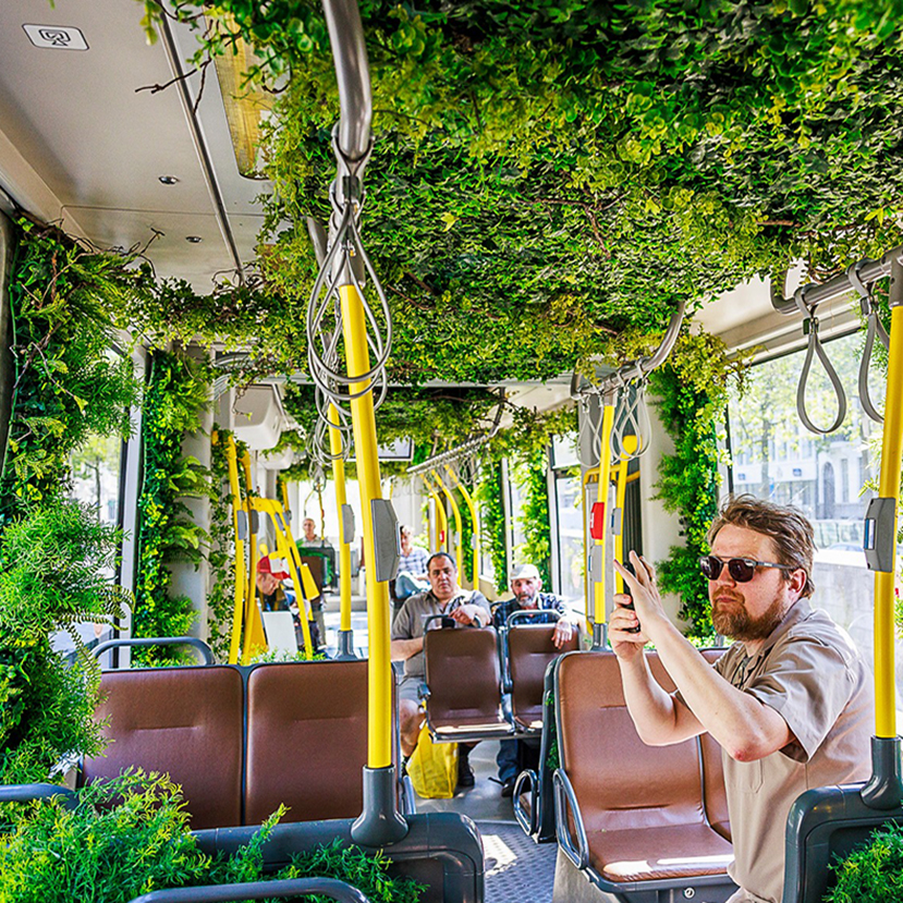 Zöldellő villamossal ösztönöz Antwerpen a városi kertészkedésre