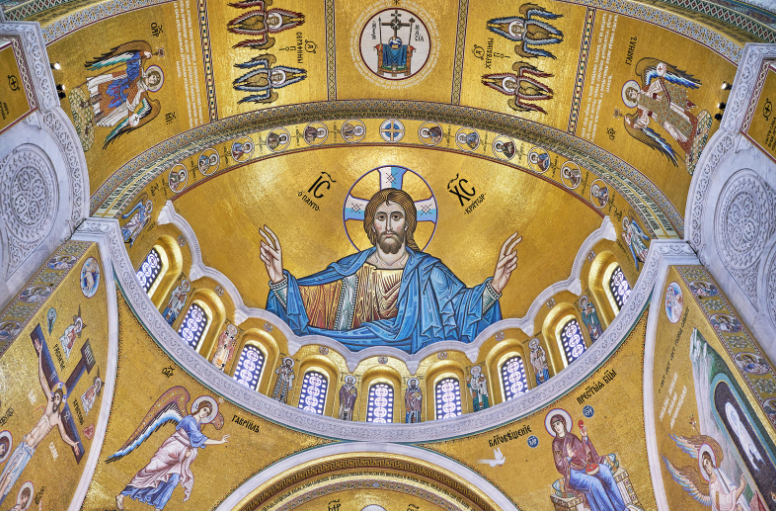 Krisztus ábrázolás templomban 