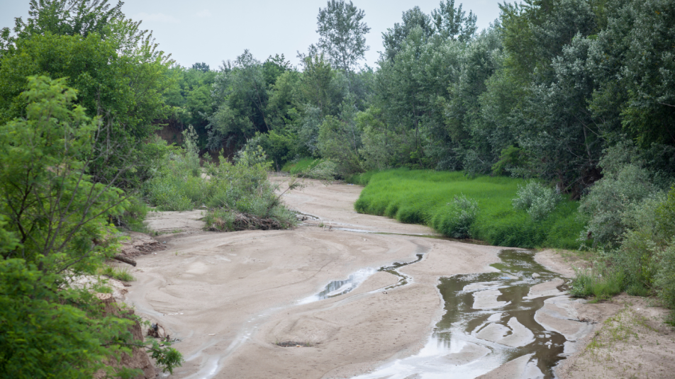 kiszáradó folyó