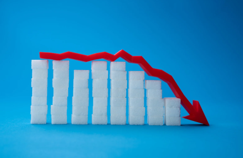 kockacukrok és felettük egy piros nyíl