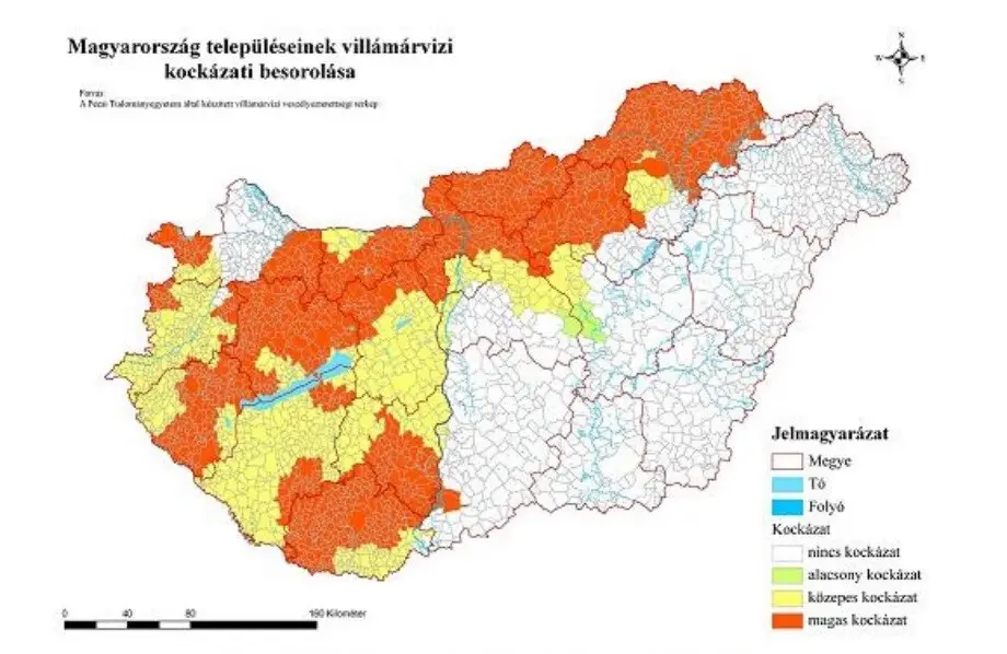 villámárvíz kockázat