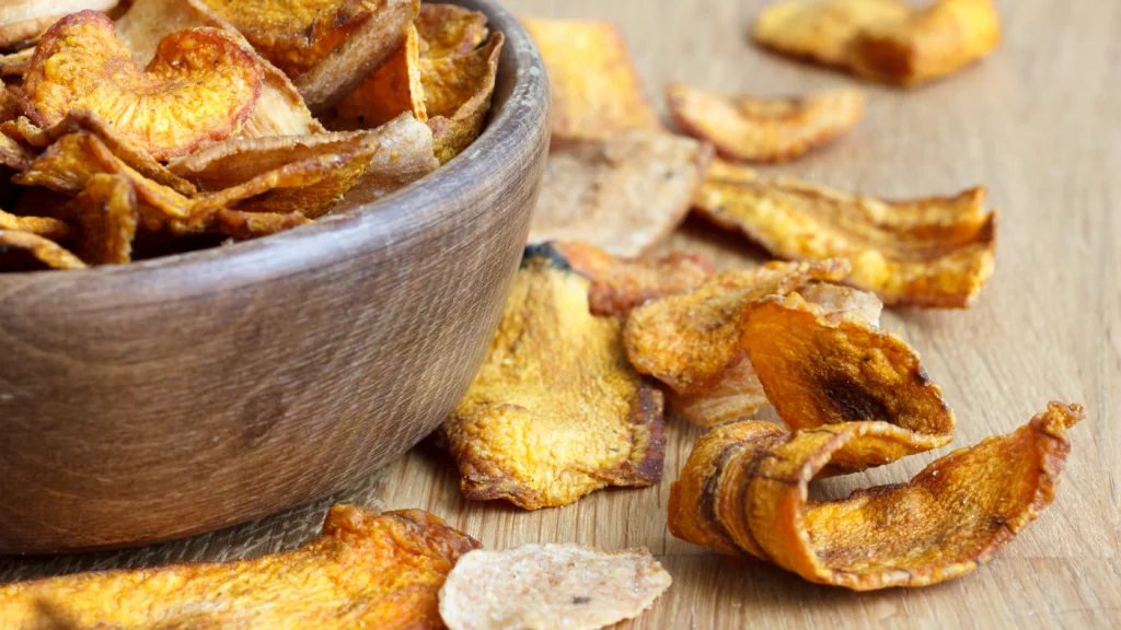 pasztinák chips fa edény