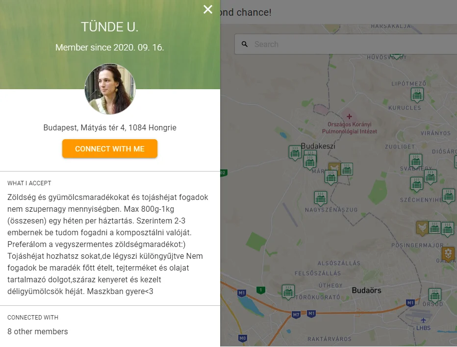 sharewaste komposztáló applikáció