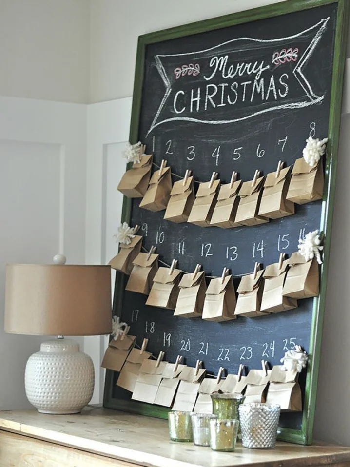 adventi naptár papírbóladventi kalendárium