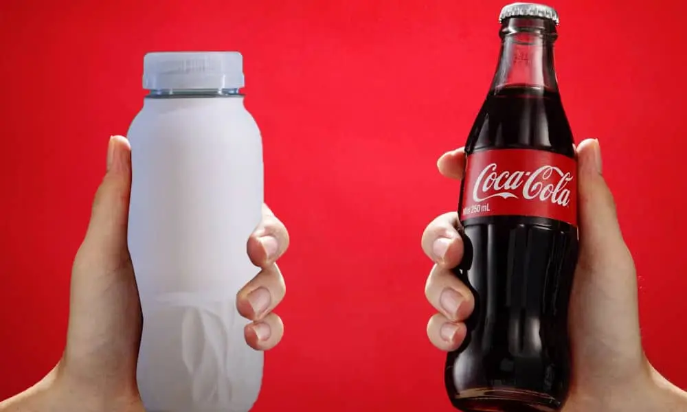coca cola papír palack