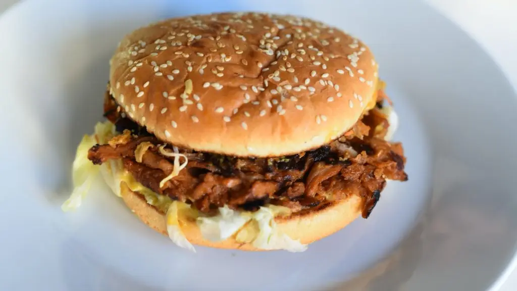 pulled pork burger