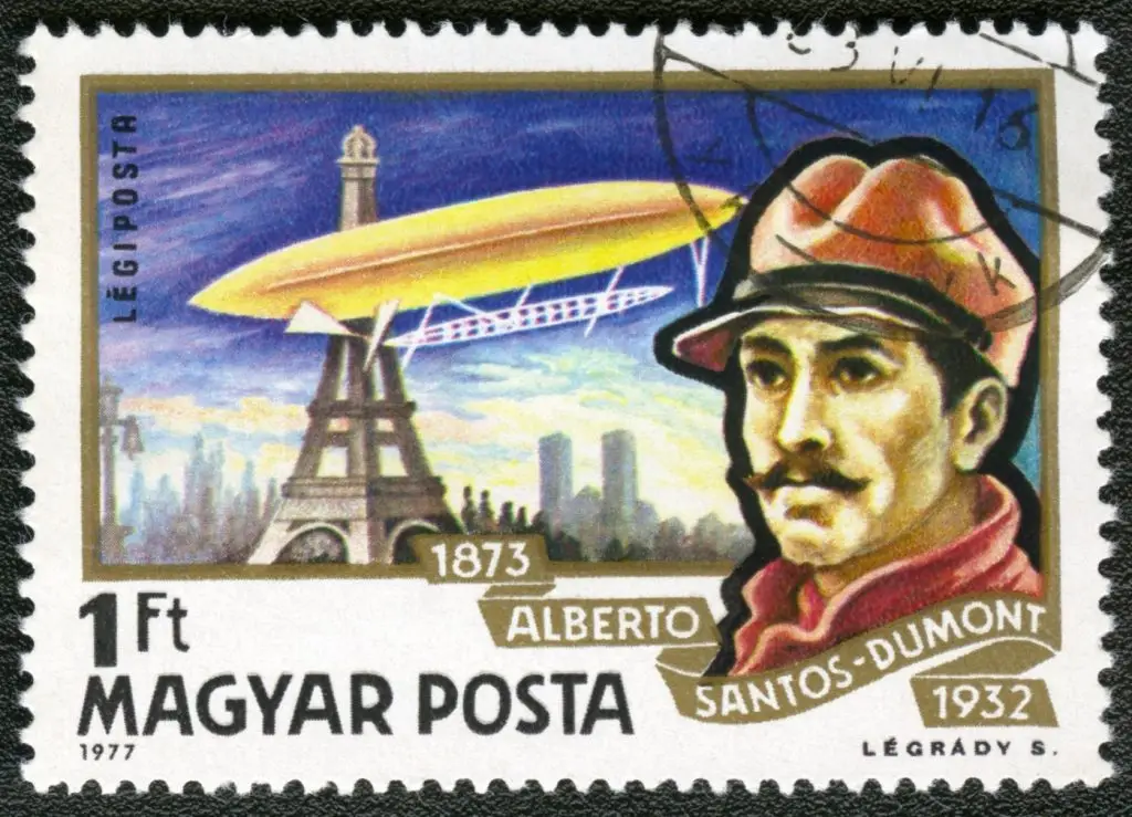 bélyeg léghajóval