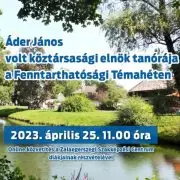Áder János volt köztársasági elnök tanórája a fenntarthatósági témahéten