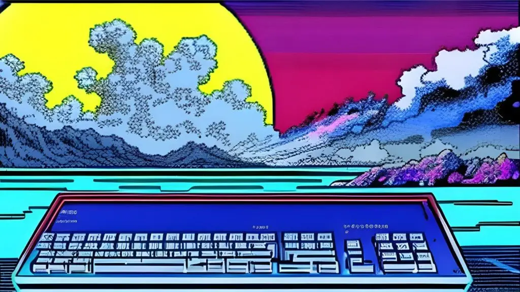 A klímaváltozás és a számítógép, ahogy azt egy MI elképzeli