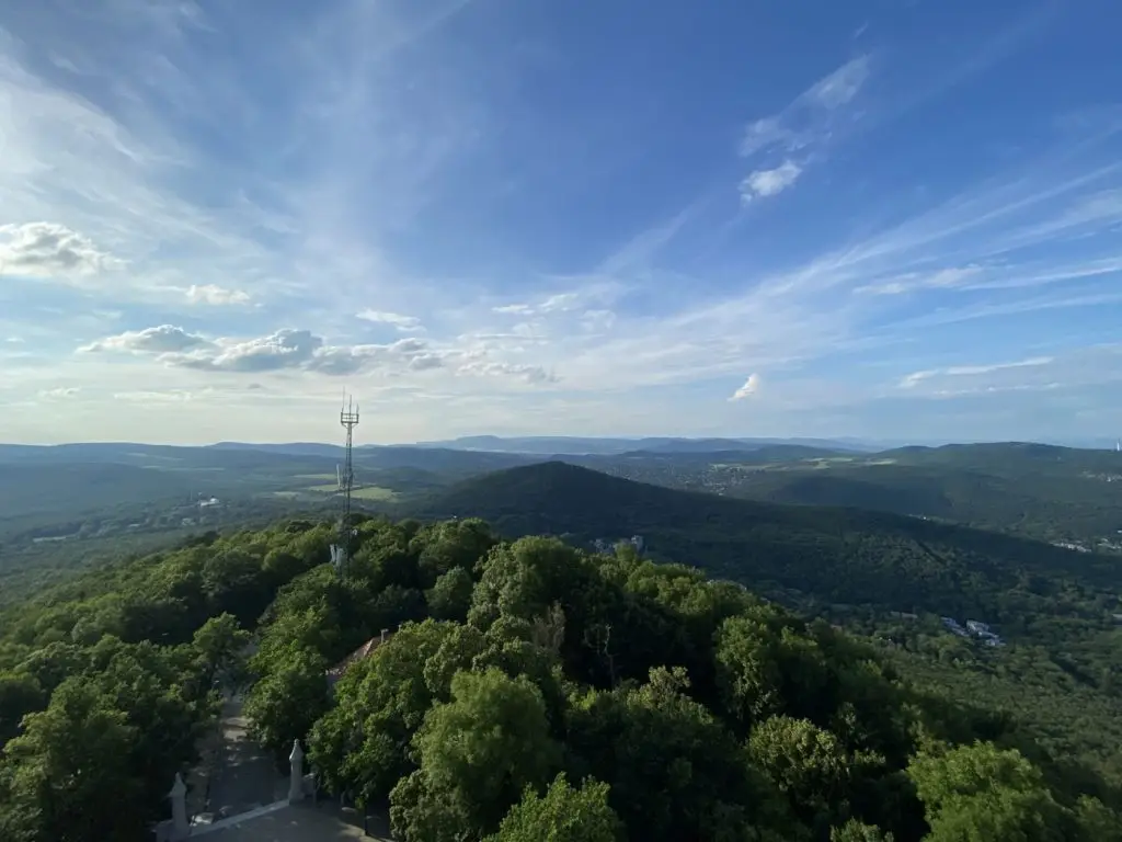 Panoráma az Erzsébet-kilátóról