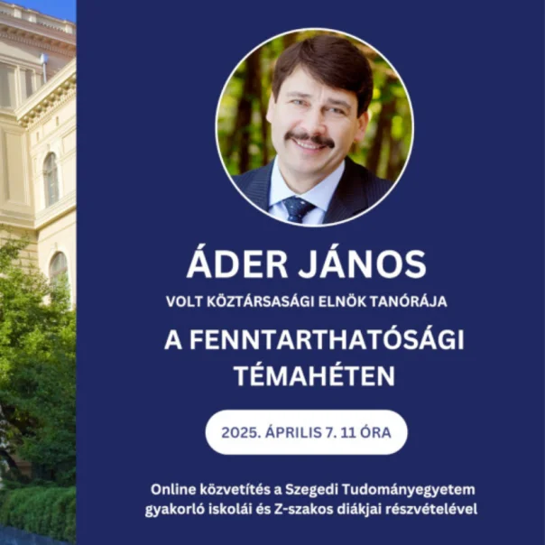 700 diák előtt tartja meg idei rendhagyó tanóráját Áder János