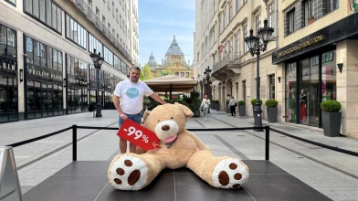 Óriási plüssmackó 99%-os kedvezménnyel? Nem, ez még valami annál is jobb!