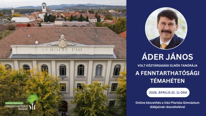 Áder János rendhagyó tanórája a Fenntarthatósági Témahéten
